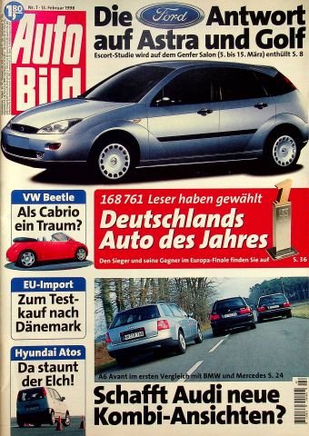 Deckblatt Auto Bild (07/1998)
